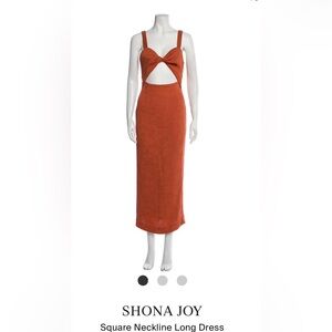 Basic Twist Front Midi Dress